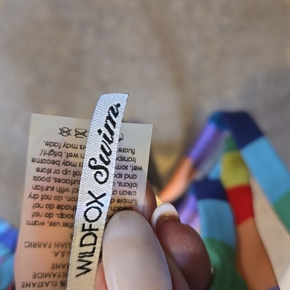 NWT Wildfox Red Rainbow Strappy Back Bandeau - Picture 9 of 11